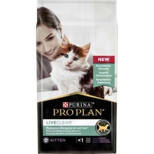 Kattmat Purina Pro Plan LiveClear Kitten Turkey, 1,4 kg