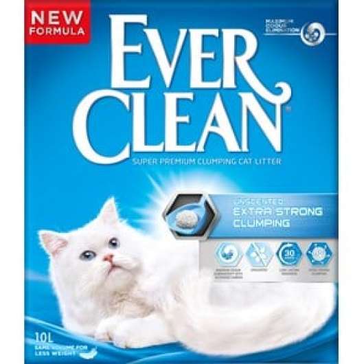 Kattsand Ever Clean Unscented Extra Strong Clumping, 10 l