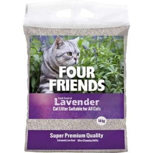 Kattsand Four Friends Lavendel, 14 kg