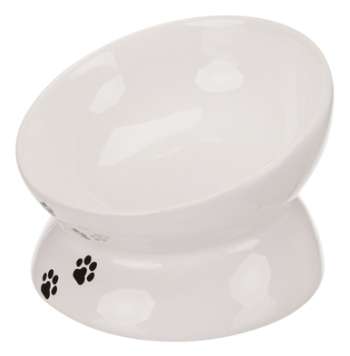 Keramikskål för katt - Vit