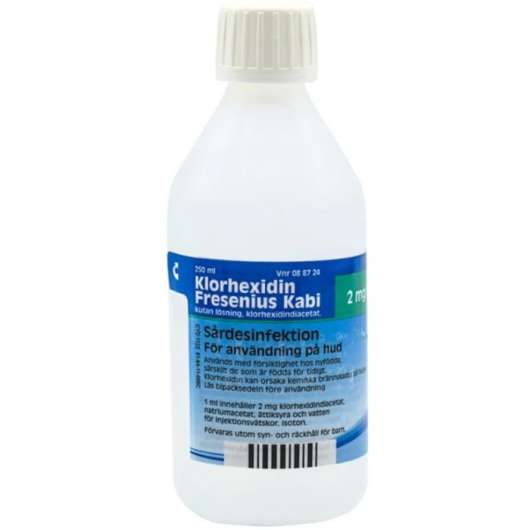 Klorhexidin Fresenius Kabi, 2 mg/ml, kutan lösning. - 250 ml