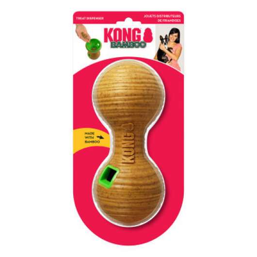 Kong bamboo feeder dumbell hundleksak - kong
