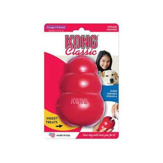KONG Classic Röd Gummileksak - XL