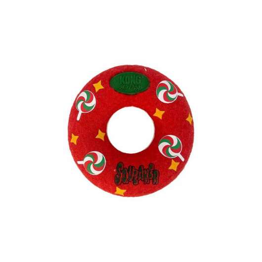 KONG Holiday Airdogsqueaker Donut Hundleksak - Dekorativ Donut