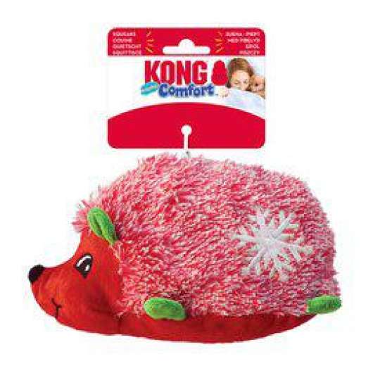 KONG Holiday Comfort Hedgehug Hundleksak - Röd Igelkott