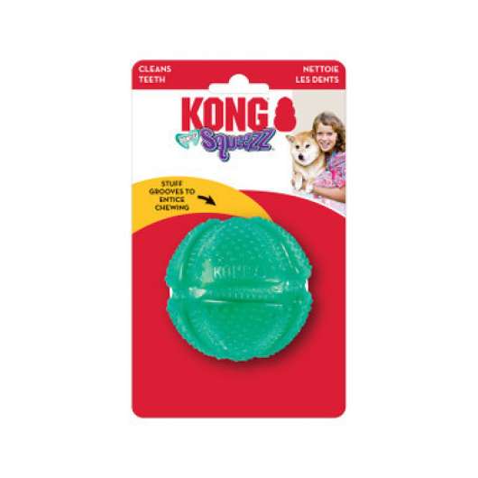 Kong squeezz dental ball hundleksak - kong dental ball