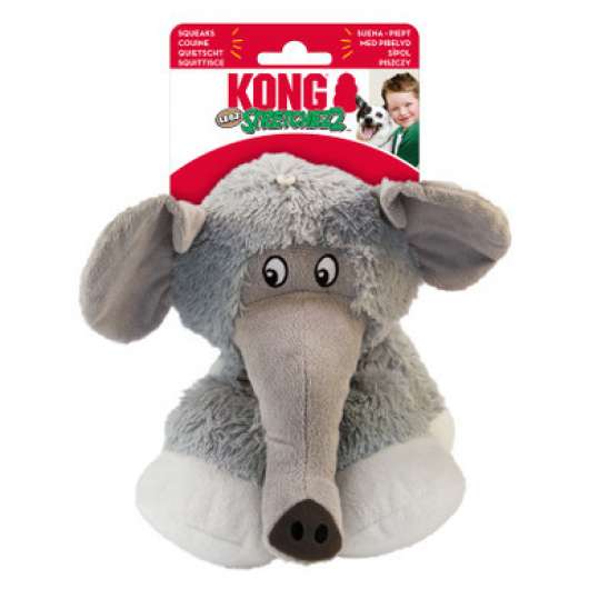 KONG Stretchezz Elefant hundleksak - Small