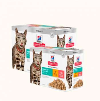 Köp 2 Perfect Weight våtfoder för katt - Spara 25% - 2 förpackningar 12 x 85 g
