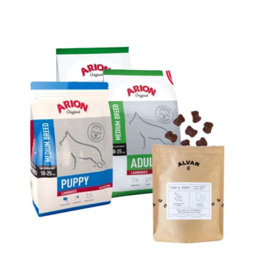 Köp Arion 12 kg - Få hundgodis från Alvar Pet på köpet - Adult Medium Breed hundfoder