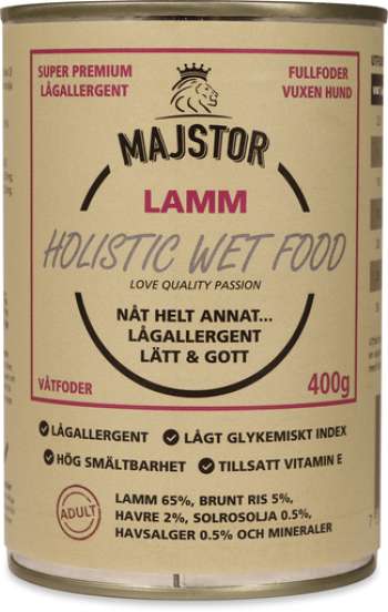 Lamm & Ris Våtfoder Hund - 6 x 400 g