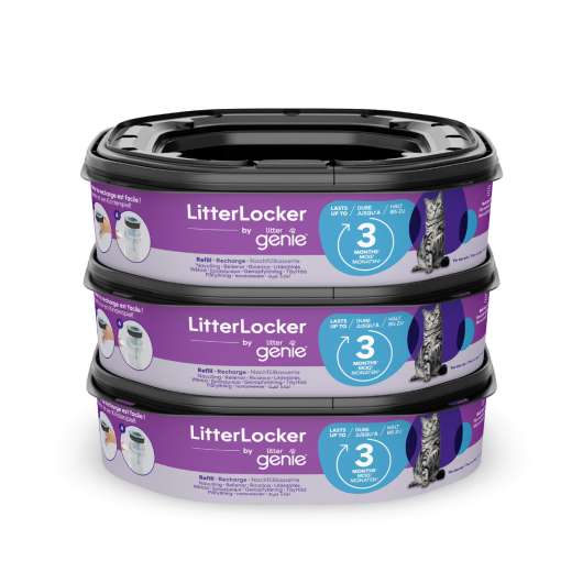 LitterLocker Refillpåsar by Littergenie - 3 pack