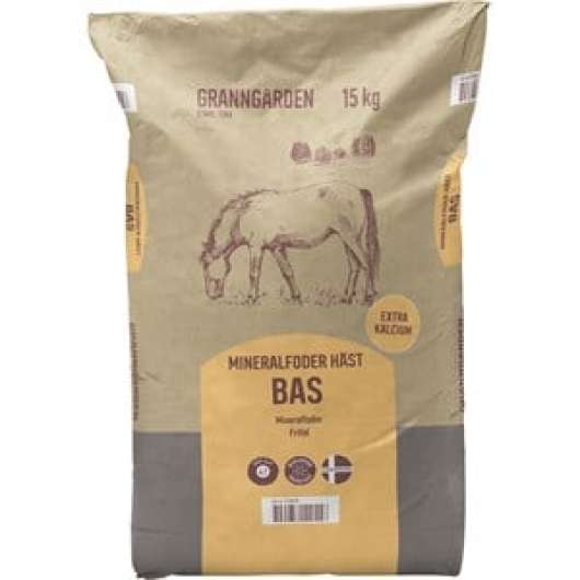 Mineralfoder Granngården Häst Bas, 15 kg