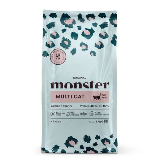 Monster Cat Adult Multicat Salmon & Poultry (6 kg)