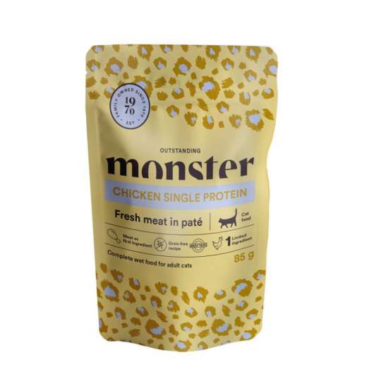 Monster Cat Adult Single Protein Chicken 8 x 85 g