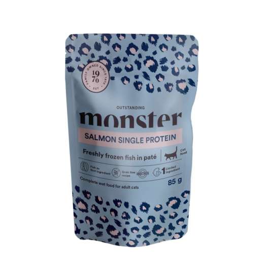 Monster Cat Adult Single Protein Salmon 8x85 g