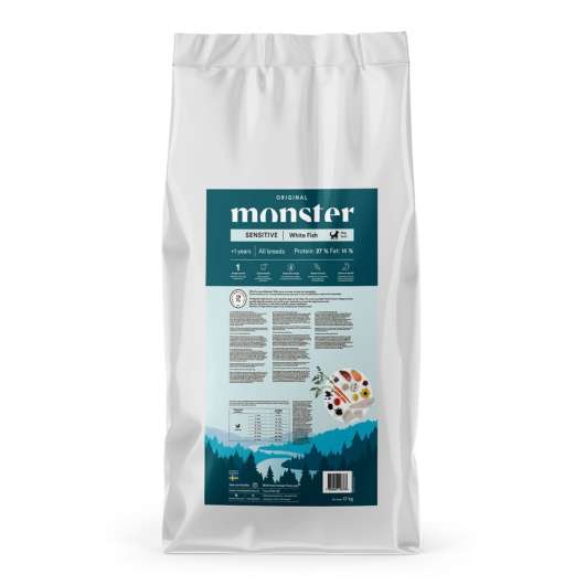 Monster Dog Adult All Breed Sensitive White Fish
