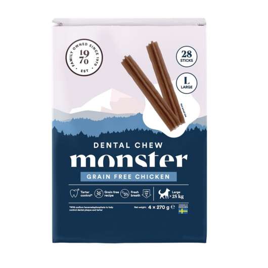Monster Dog Dental Chew Grain Free Chicken Large