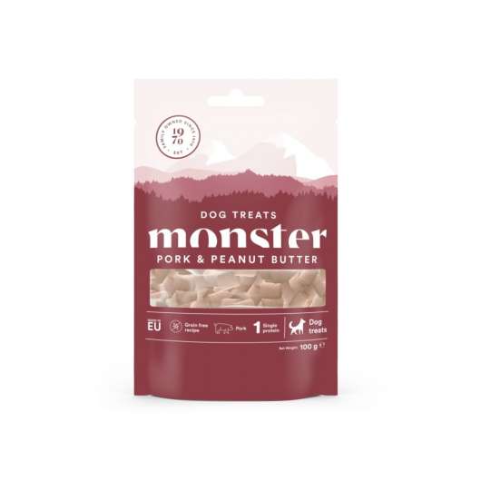 Monster Dog Treats Pork & Peanut Butter 100 g
