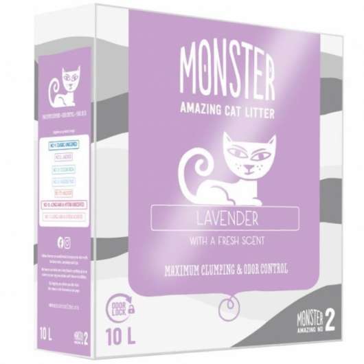 Monster Kattsand Lavender 10 liter