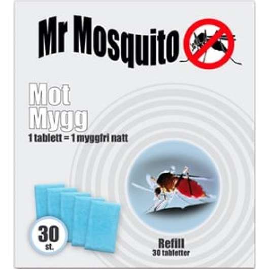 Myggskydd Mr Mosquito Refill, 30-pack