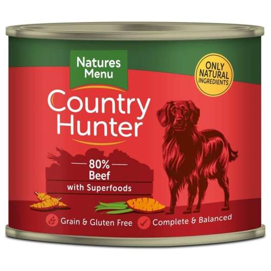 NaturesMenu Country Hunter Dog Beef 600 g