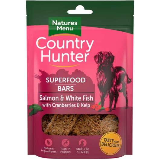 NaturesMenu Country Hunter Dog Superfood Bar Salmon & White Fish 100 g