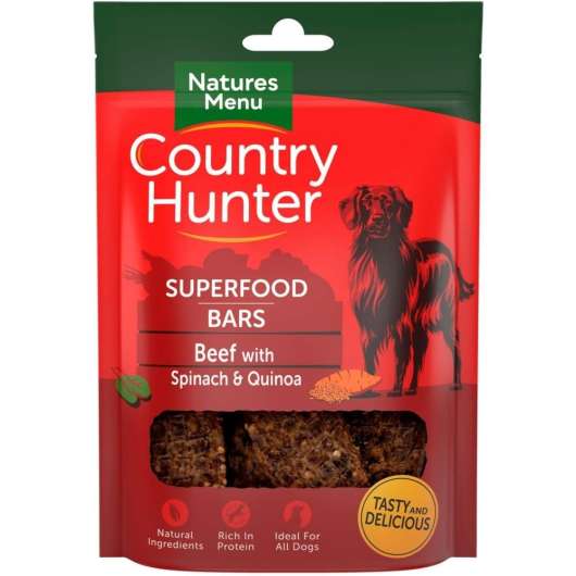 NaturesMenu Country Hunter Superfood Bar Biff 100 g
