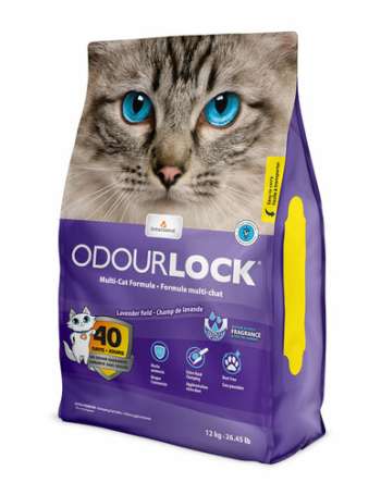 Odour Lock Lavender Field Parfymerad kattsand - 12 kg