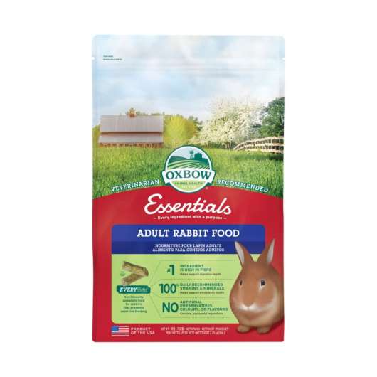 Oxbow Essentials Adult Rabbit Kaninfoder (2,25 kg)