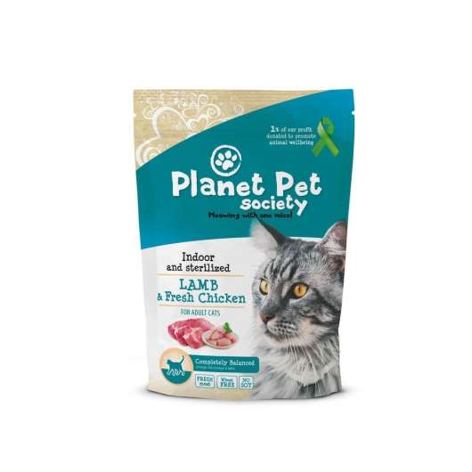 Planet Pet Society Cat Indoor & Sterilized Lamb with Fresh Chicken (1,5 kg)