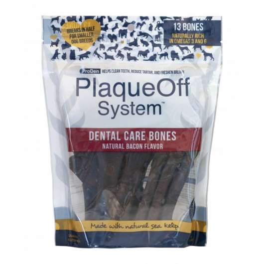 PlaqueOff Dental Care Bones Bacon (Bacon)