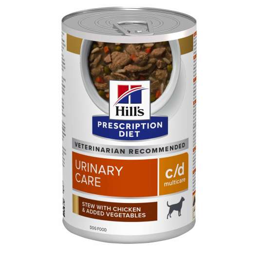 Prescription Diet c/d Multicare Urinary Care Stew Våtfoder till Hund med Kyckling & Grönsaker - 12 st x 354 g