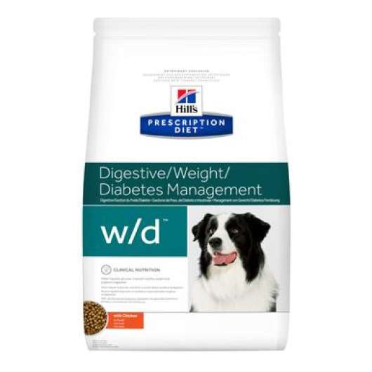 Prescription Diet w/d hundfoder med kyckling - 4 kg