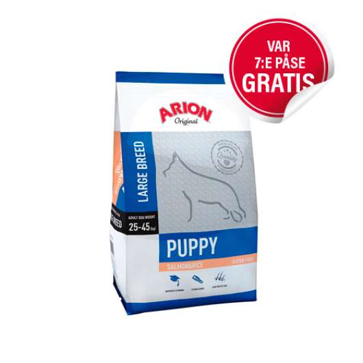 Puppy Large Breed Lax & Ris - 12 kg