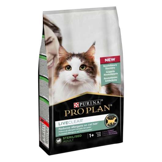 Purina Pro Plan Cat LiveClear Adult Sterilised Turkey 1