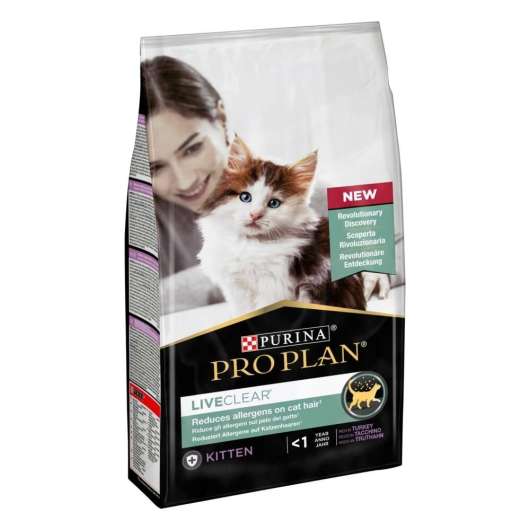 Purina Pro Plan LiveClear Kitten Turkey 1