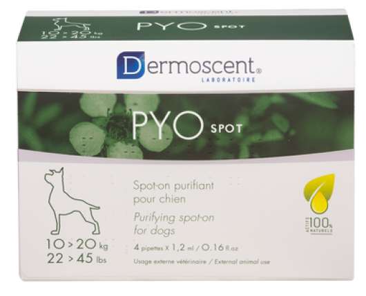 PYOspot® för hund - Medium (4 x 1,2 ml)