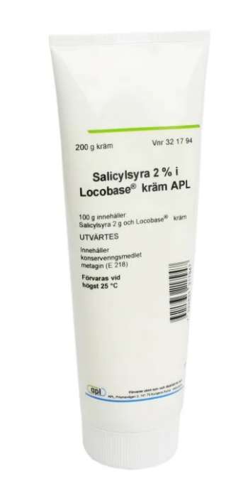 Salicylsyra 2% i Locobase® kräm APL - Tub