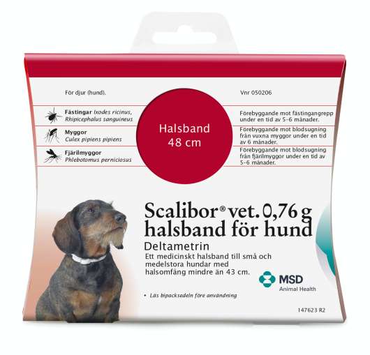 Scalibor® vet. Medicinskt Halsband 0,76 g, för Hund - 1 st x 0,76 g