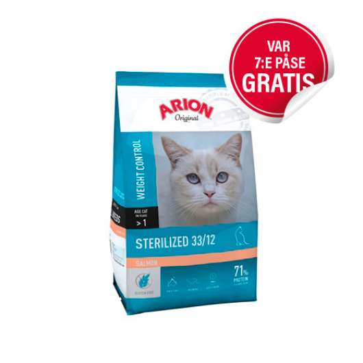 Sterilized 33/12 Kattfoder med Lax - 2 kg
