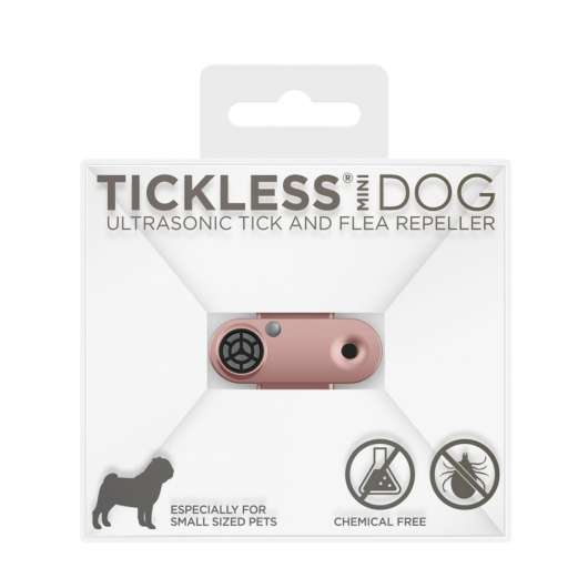 Tickless Mini Dog Elektronisk Fästingavvisare (Roseguld)