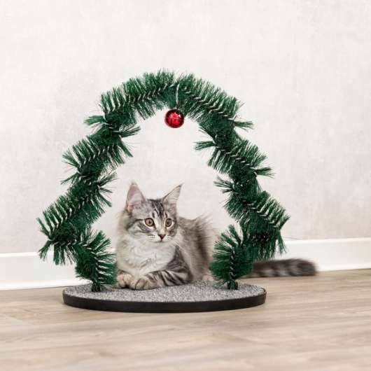 Trixie Massage och Pälsvårdsbåge med Juldekor för Katt