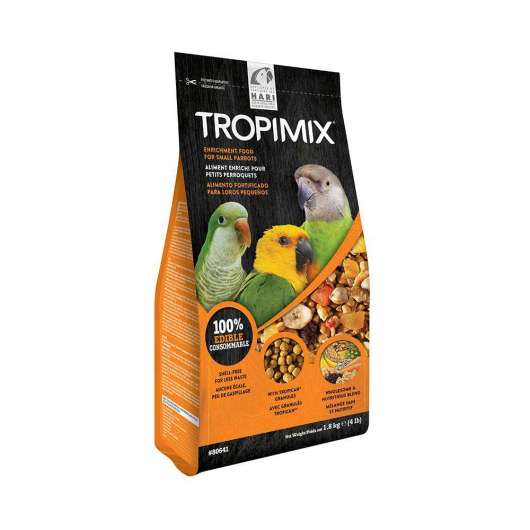 Tropimix för Mindre Papegojor - 1,8 kg
