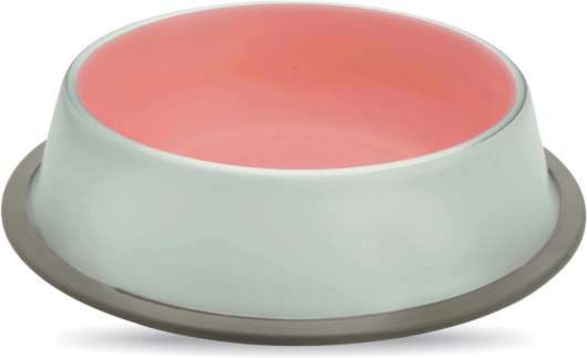Zaara Mat-/Vattenskålar - Medium White/Pink